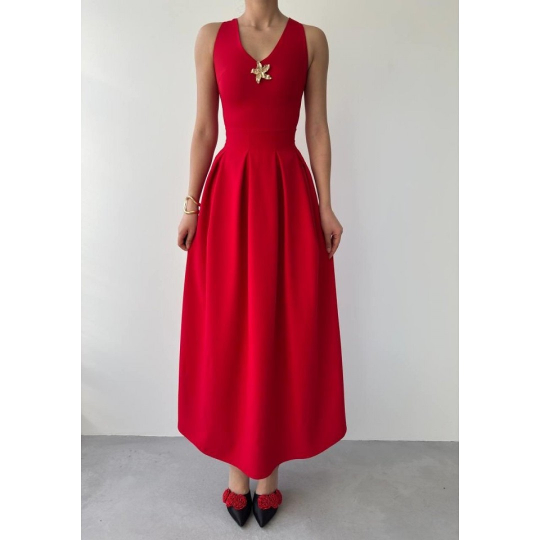 Late Yıldız Detaylı Elbise - 152385