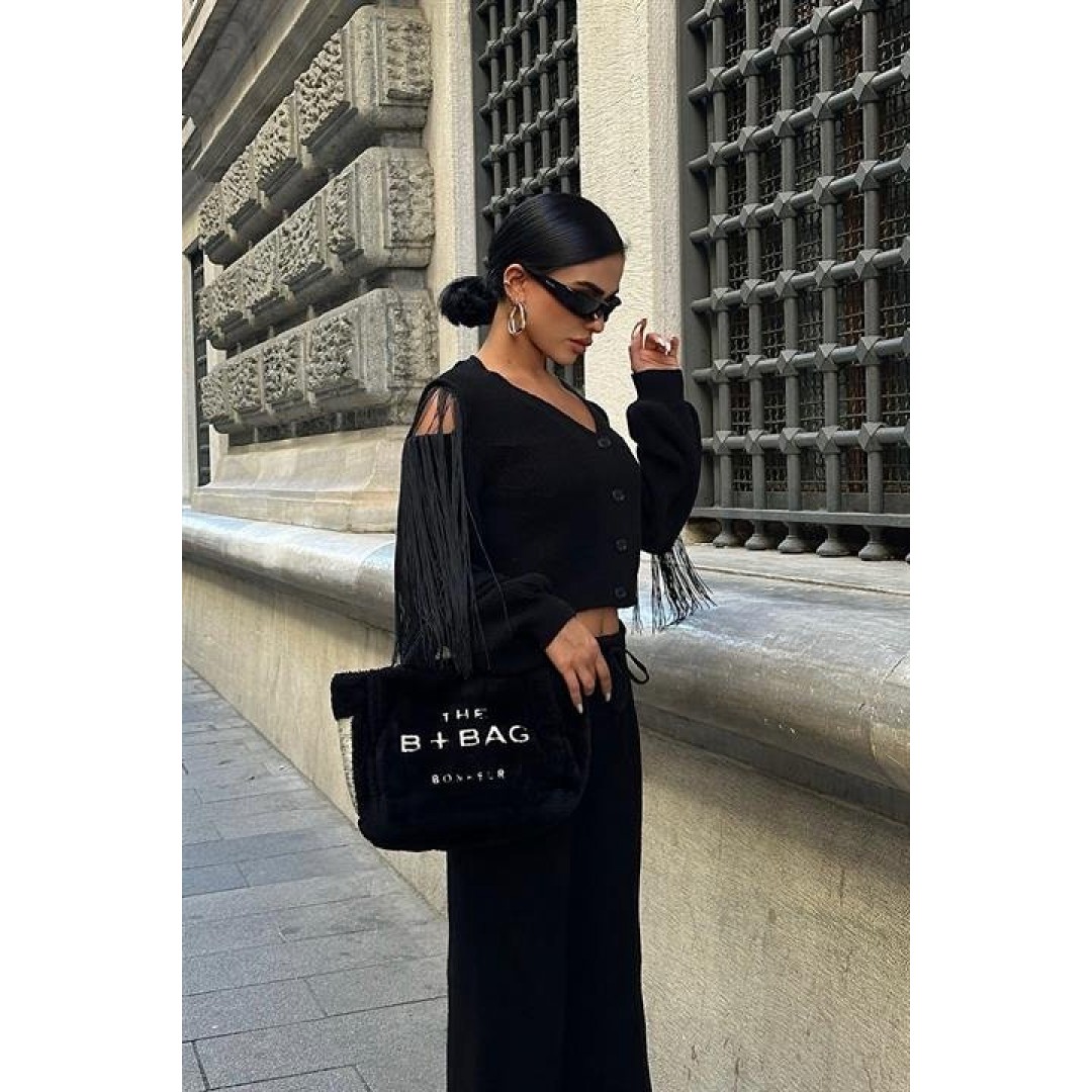 Püskül Detaylı Hırka Pantolon Triko Takım 9967 158369 Püskül Detaylı Hırka Pantolon Triko Takım 9967 158369