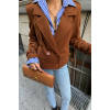 KAŞE CROP CEKET 4 DÜĞME - Kahverengi 151214 KAŞE CROP CEKET 4 DÜĞME - Kahverengi 151214