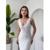 Kren Gül Detaylı Elbise - 162375 Kren Gül Detaylı Elbise - 162375