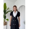 Reta Düğme Detaylı Elbise - 162542
