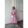 Pembe Arka Ve Bel Ucu Gipeli Elbise - 162539 Pembe Arka Ve Bel Ucu Gipeli Elbise - 162539
