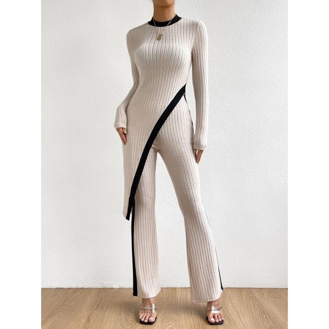 Kadın Uzun Kollu Bisiklet Yaka Asimetrik Kesim Bluz şardonlu Kaşkorse Bluz Ve Pantolon Ikili Takım 137335 Kadın Uzun Kollu Bisiklet Yaka Asimetrik Kesim Bluz şardonlu Kaşkorse Bluz Ve Pantolon Ikili Takım 137335