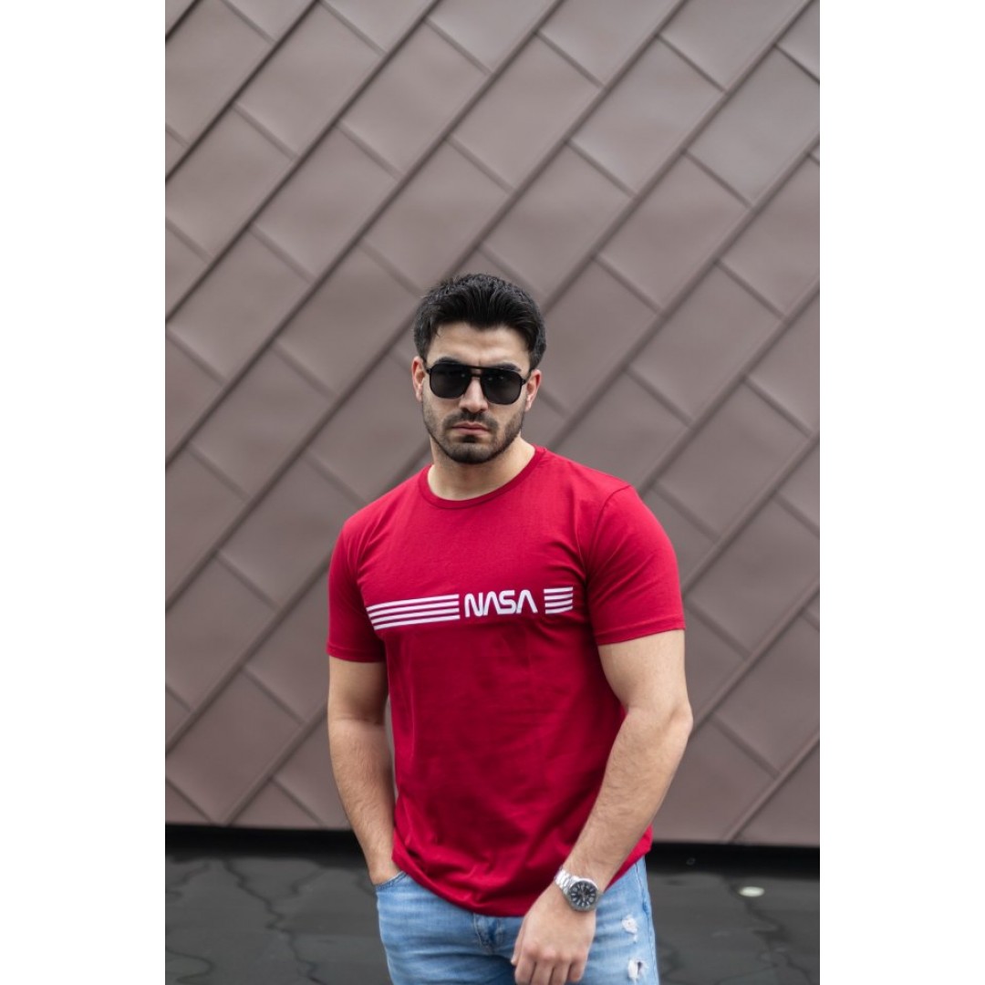 Erkek Kısa Kollu Nasa Baskı Basic Erkek T-shirt 141670 Erkek Kısa Kollu Nasa Baskı Basic Erkek T-shirt 141670