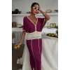 Dantel Desenli V Yaka Triko Elbise 2844 - 159095 Dantel Desenli V Yaka Triko Elbise 2844 - 159095
