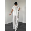 Beyaz T-Shirt Ve Pantolon Takım 150826 Beyaz T-Shirt Ve Pantolon Takım 150826