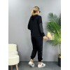 Kadın Uzun Kollu Kapüşonlu Oversize Sweat Ve Pantolon Ikili Takım 127796 Kadın Uzun Kollu Kapüşonlu Oversize Sweat Ve Pantolon Ikili Takım 127796