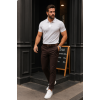 Erkek Düz Kesim Bilek Boy Kumaş Pantolon - 156748 Erkek Düz Kesim Bilek Boy Kumaş Pantolon - 156748