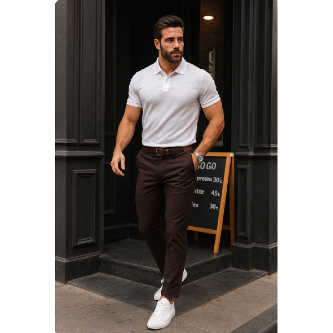 Erkek Düz Kesim Bilek Boy Kumaş Pantolon - 156748 Erkek Düz Kesim Bilek Boy Kumaş Pantolon - 156748