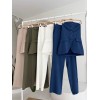 Straplez Büstiyerli Plazzo Pantolonlu Çizgili Takım 10151 159269 Straplez Büstiyerli Plazzo Pantolonlu Çizgili Takım 10151 159269