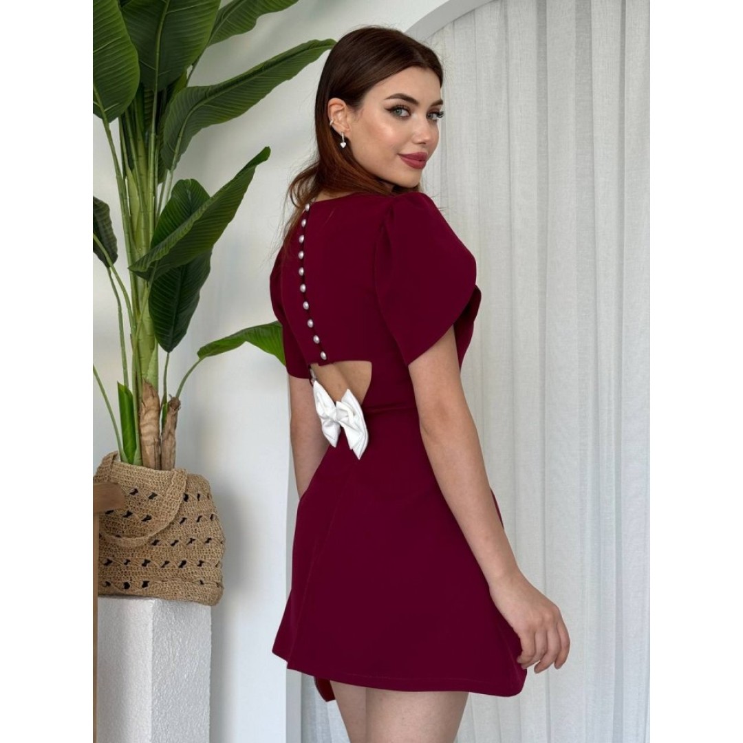 Alka İncili Fiyonk Detay Elbise - 157358 Alka İncili Fiyonk Detay Elbise - 157358