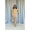 Camel Yıkamalı Gömlek Ve Pantolon Takım 153809 Camel Yıkamalı Gömlek Ve Pantolon Takım 153809