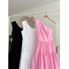 Tek Omuzlu Pile Detay Maxi Elbise 2895 160561 Tek Omuzlu Pile Detay Maxi Elbise 2895 160561