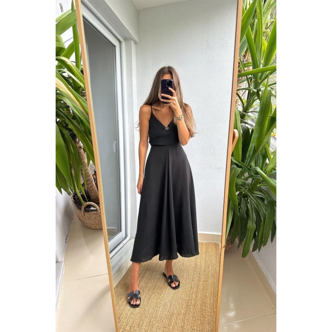 7073 ELBİSE-SİYAH - 157117 7073 ELBİSE-SİYAH - 157117