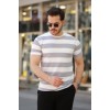 Erkek çift Renk Pamuklu örme Kumaş Kısa Kollu T-shirt 159921 Erkek çift Renk Pamuklu örme Kumaş Kısa Kollu T-shirt 159921