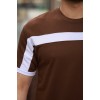 Erkek şerit Detaylı Kısa Kollu T-shirt 160884