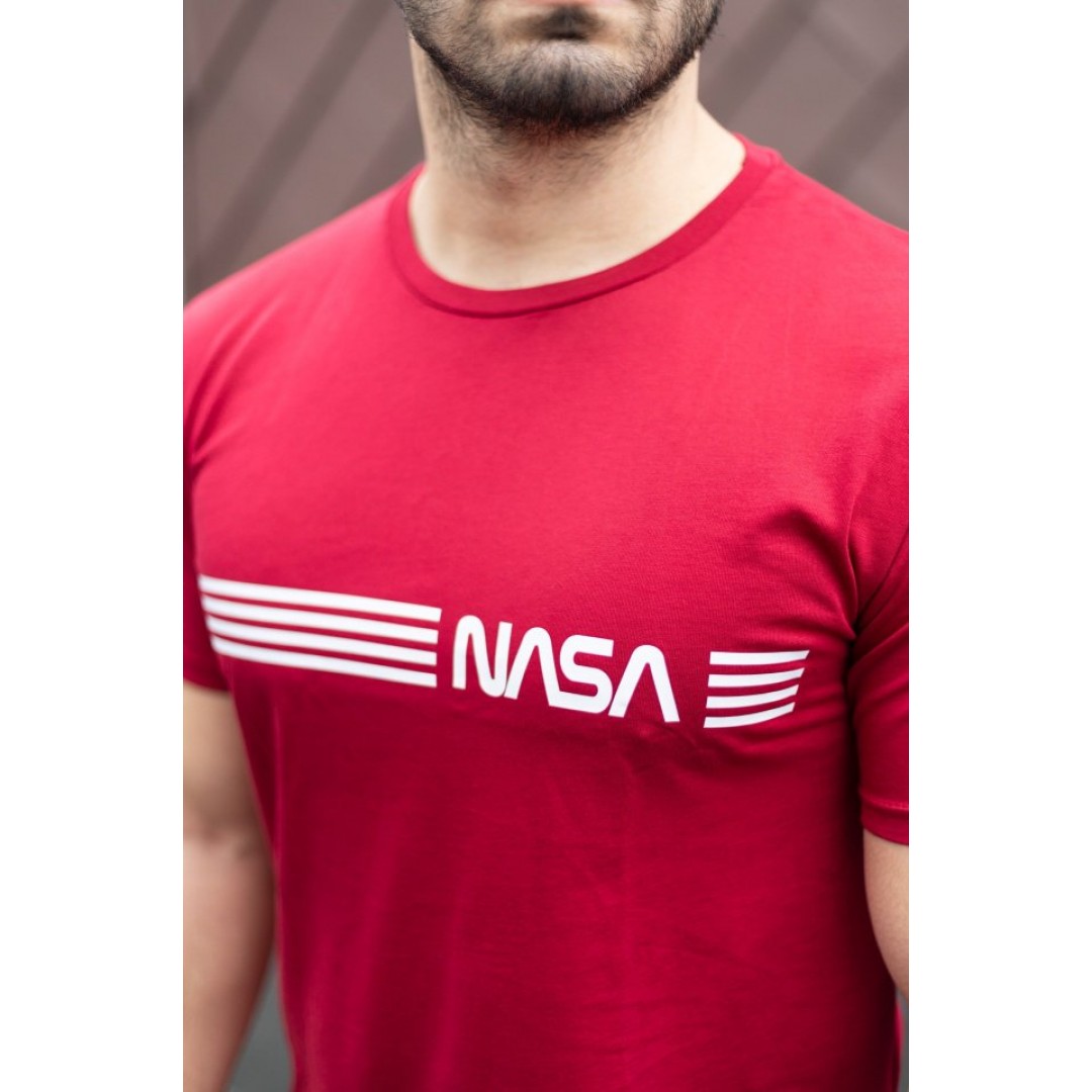 Erkek Kısa Kollu Nasa Baskı Basic Erkek T-shirt 141670 Erkek Kısa Kollu Nasa Baskı Basic Erkek T-shirt 141670