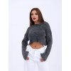 43191 TRİKO CROP KAZAK-SİYAH 143920 43191 TRİKO CROP KAZAK-SİYAH 143920