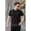 Erkek Jakarlı Ribanalı Kısa Kollu T-shirt - 159914 Erkek Jakarlı Ribanalı Kısa Kollu T-shirt - 159914