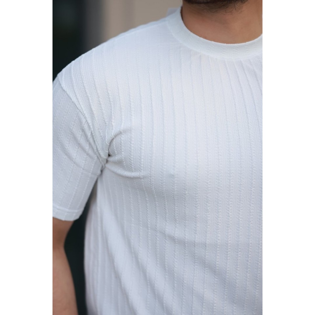 Erkek Kısa Kollu örgü Kumaş Bisiklet Yaka T-shirt 157301 Erkek Kısa Kollu örgü Kumaş Bisiklet Yaka T-shirt 157301