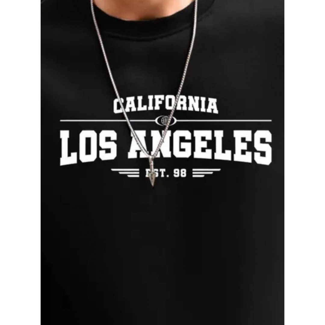 Erkek Uzun Kollu Bisiklet Yaka Los Angeles Yazılı Iki Iplik Bluz 138686 Erkek Uzun Kollu Bisiklet Yaka Los Angeles Yazılı Iki Iplik Bluz 138686