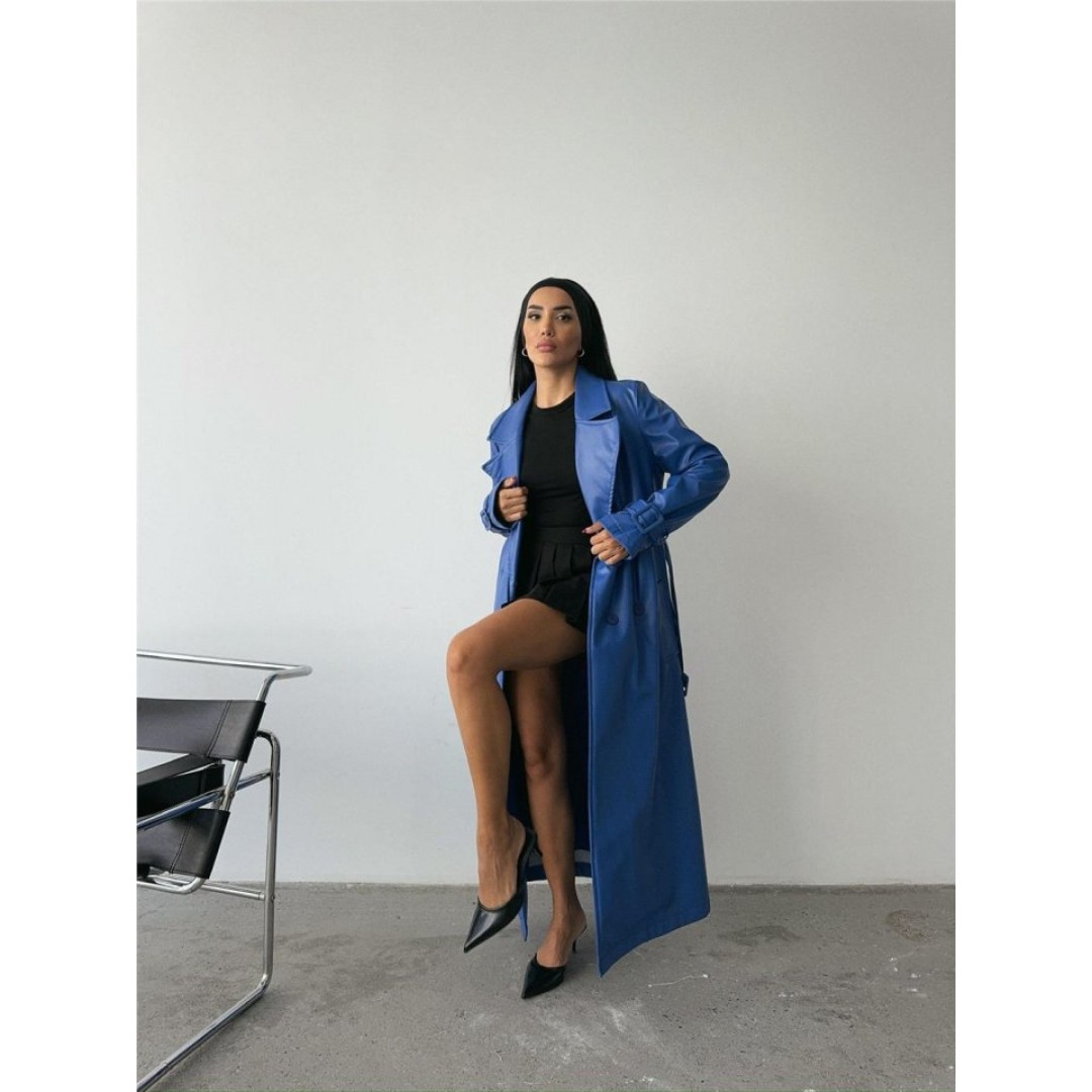 DERİ TRENÇKOT - Saks 153264 DERİ TRENÇKOT - Saks 153264