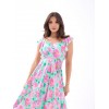 5370 ELBİSE-PEMBE GÜL DESEN 154674 5370 ELBİSE-PEMBE GÜL DESEN 154674
