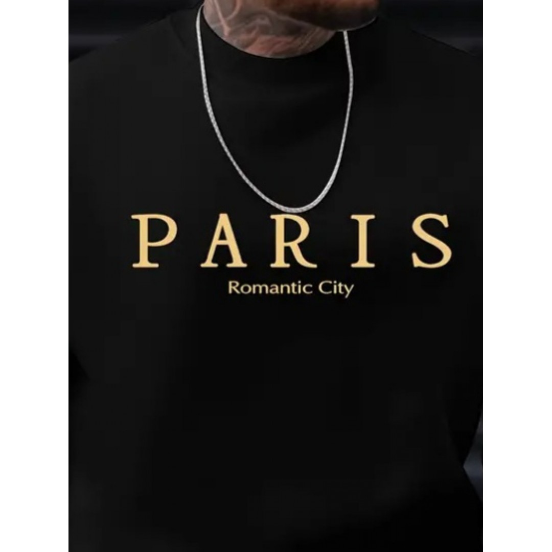 Erkek Uzun Kollu Bisiklet Yaka Paris Yazılı Iki Iplik Bluz 138690 Erkek Uzun Kollu Bisiklet Yaka Paris Yazılı Iki Iplik Bluz 138690