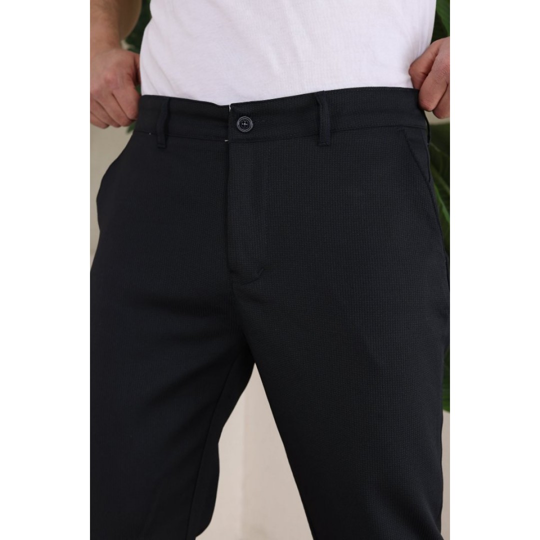 Erkek Casual Slim Fit Cord Desenli Kumaş Pantolon - 159388 Erkek Casual Slim Fit Cord Desenli Kumaş Pantolon - 159388