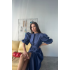 TENCEL KARPUZ KOL ELBİSE - İndigo 160280 TENCEL KARPUZ KOL ELBİSE - İndigo 160280