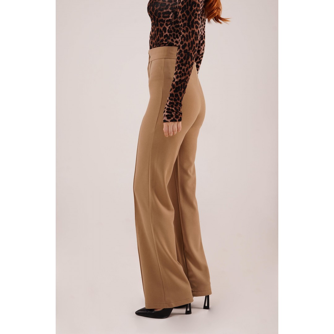 Ön Dikiş Detaylı Tek Düğme Camel Pantolon 147387 Ön Dikiş Detaylı Tek Düğme Camel Pantolon 147387