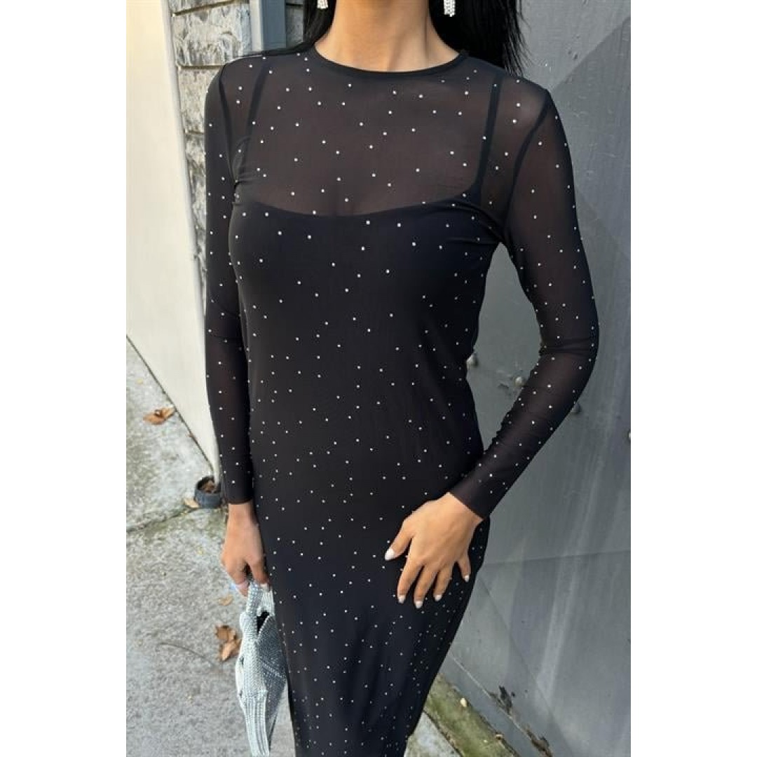 Taş İşlemeli Premium Tül Elbise 2829 158489 Taş İşlemeli Premium Tül Elbise 2829 158489