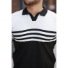 Erkek çizgi Desenli Yakalı Kısa Kollu T-shirt 162316