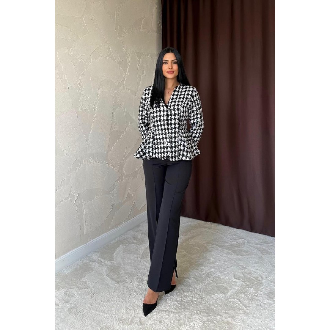 Ekru Arka Fiyonk Detaylı Ceket 154193 Ekru Arka Fiyonk Detaylı Ceket 154193