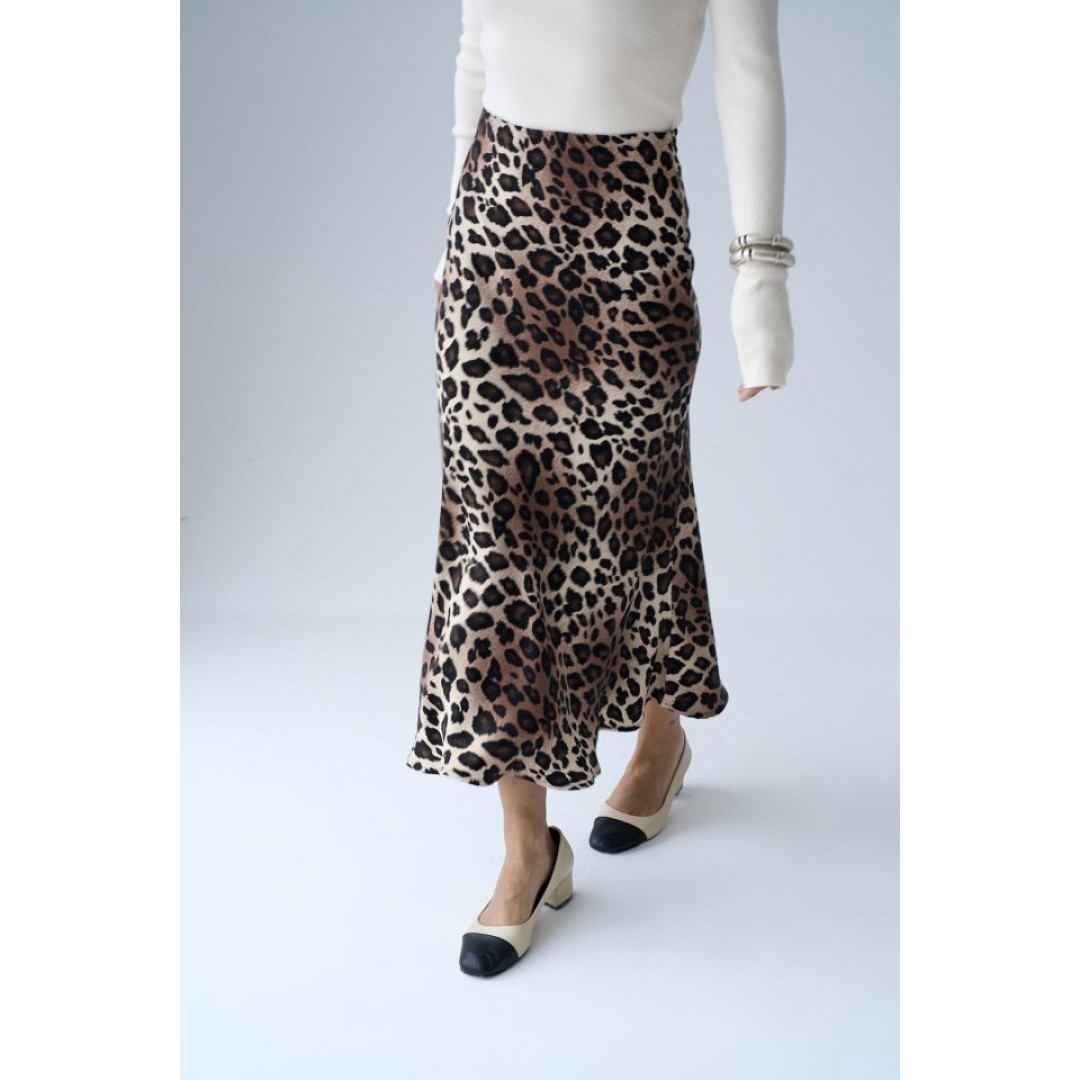 Midi Saten Etek - Leopar 149488 Midi Saten Etek - Leopar 149488