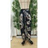 Kadın Beli Ve Paçası Lastikli Yaprak Desen Süprem Kumaş Pantolon - 156232 Kadın Beli Ve Paçası Lastikli Yaprak Desen Süprem Kumaş Pantolon - 156232