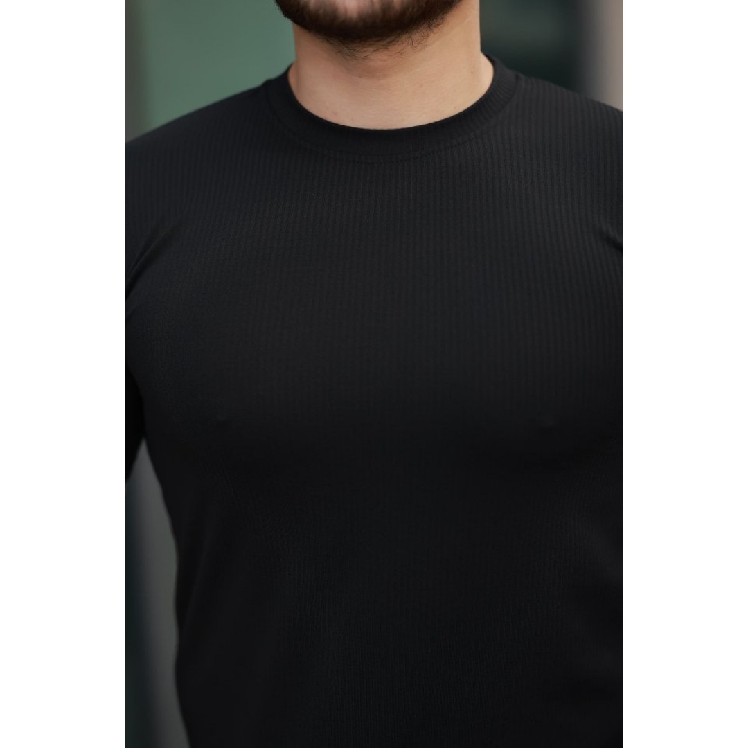 Erkek Kısa Kollu çizgi Kabartma Detaylı T-shirt 157305 Erkek Kısa Kollu çizgi Kabartma Detaylı T-shirt 157305