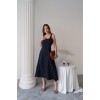 Lacivert Çift Dikişli Gabardin Elbise 162877 Lacivert Çift Dikişli Gabardin Elbise 162877