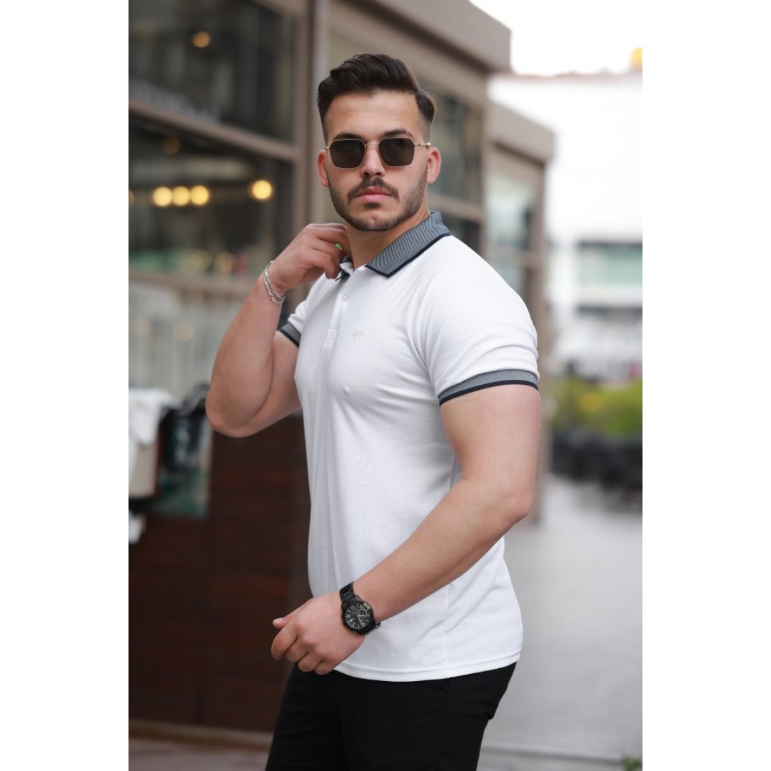 Erkek Yakalı Kagi Kumaş Kısa Kollu T-shirt 160901 Erkek Yakalı Kagi Kumaş Kısa Kollu T-shirt 160901