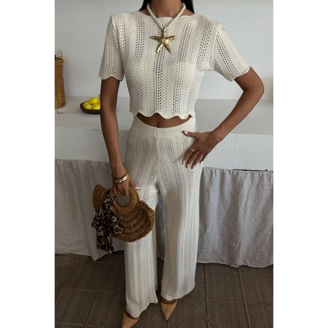 Triko Bluz Pantolon İkili Takım 10084-025 - 159440 Triko Bluz Pantolon İkili Takım 10084-025 - 159440