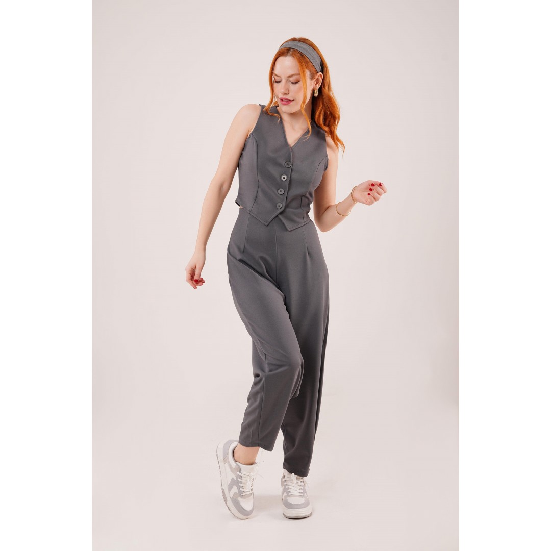 Havuç Kesim Gri Pantolon 147538 Havuç Kesim Gri Pantolon 147538