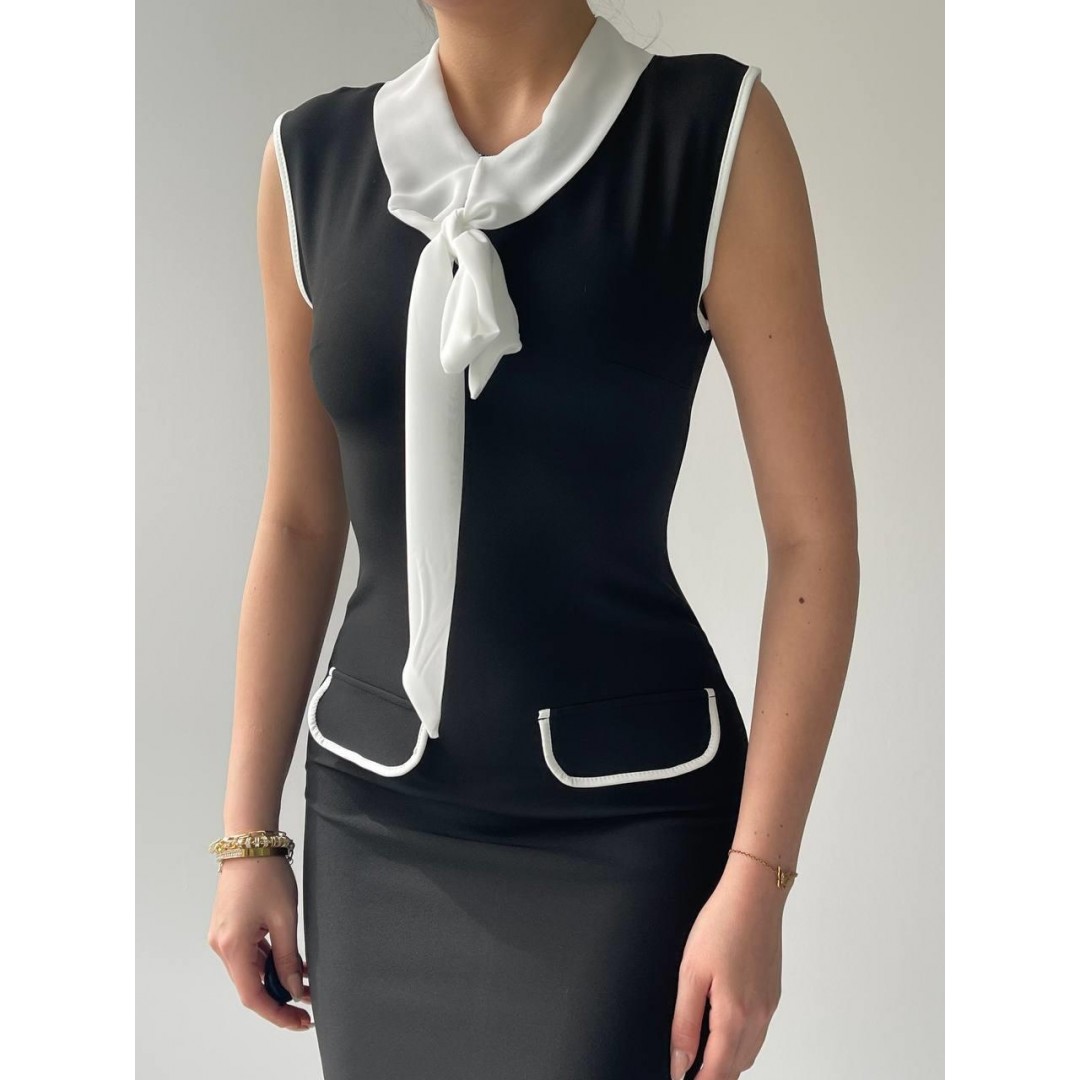 Area Fularlı Elbise - 147178