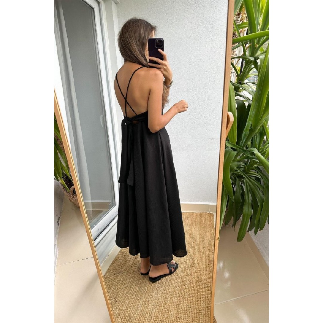 7073 ELBİSE-SİYAH - 157117 7073 ELBİSE-SİYAH - 157117