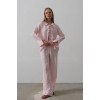 Çzgili Bağlamalı Pantolon Takım - Pembe 159739 Çzgili Bağlamalı Pantolon Takım - Pembe 159739
