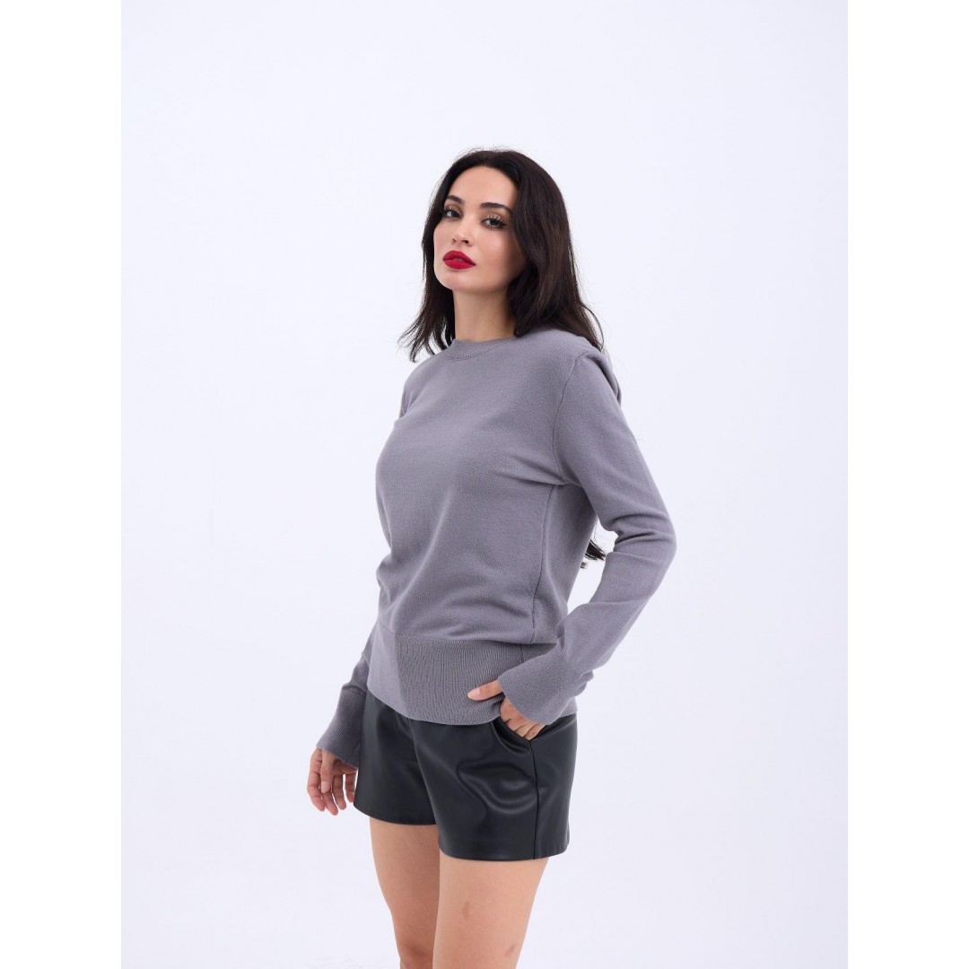4217 TRİKO BASİC KAZAK-GRİ 144108