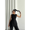 JAKAR KETEN KOLSUZ BLUZ-PANTOLON TK - Siyah 154161 JAKAR KETEN KOLSUZ BLUZ-PANTOLON TK - Siyah 154161