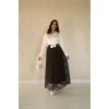 Siyah Dantelli Uzun Etek 154455 Siyah Dantelli Uzun Etek 154455