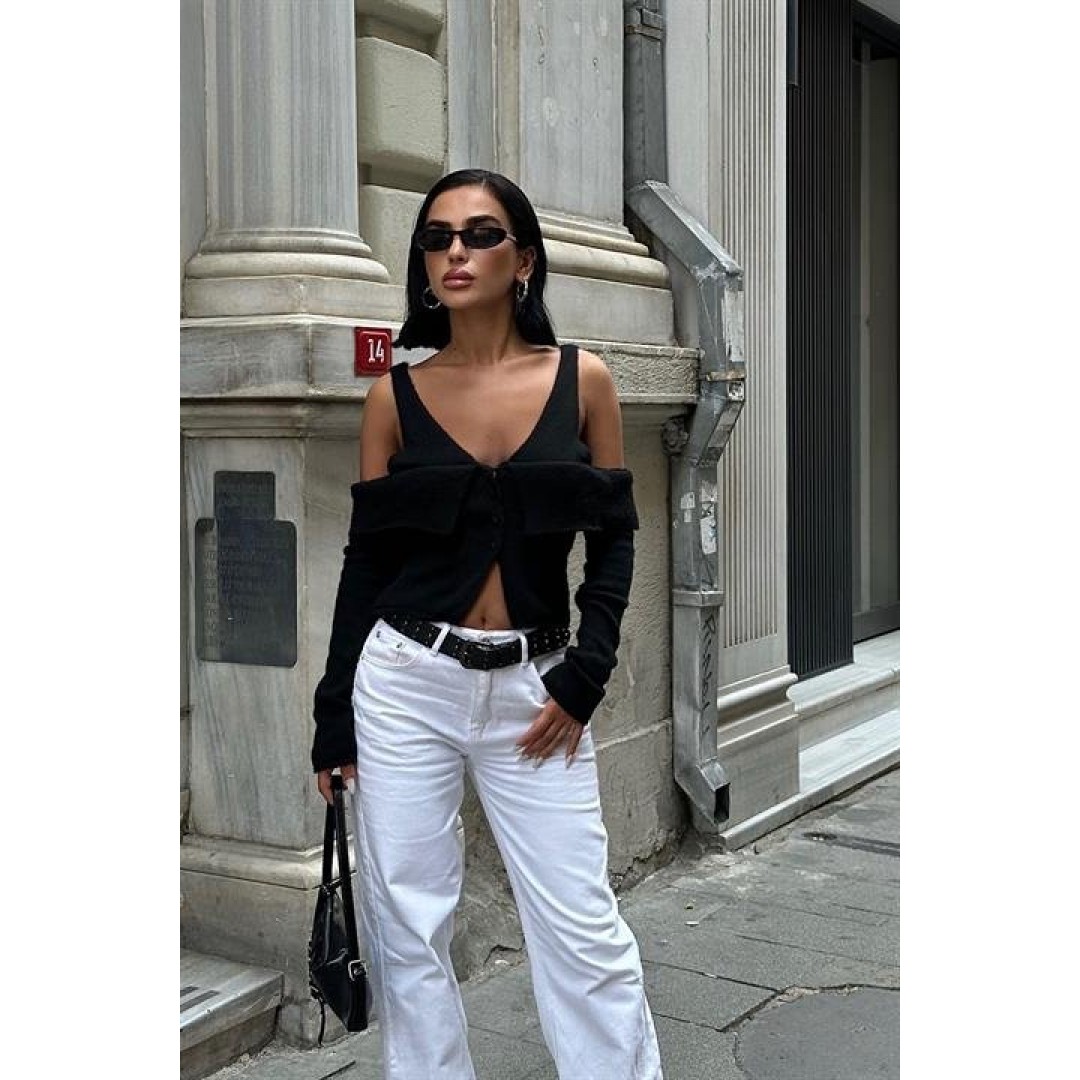 Cynthia Cut Out Triko Hırka 5116-23 155737 Cynthia Cut Out Triko Hırka 5116-23 155737
