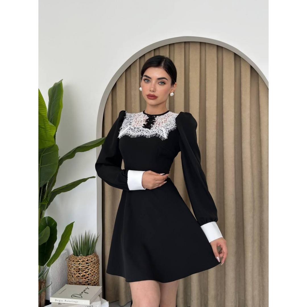 Parma Uzun Kollu Mini Boy Elbise - 147062