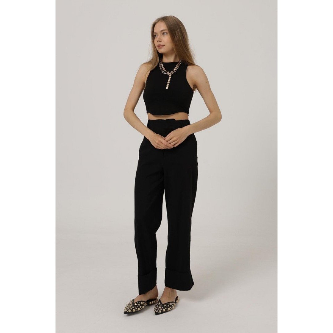 Duble Paça Pantolon - Siyah 162583 Duble Paça Pantolon - Siyah 162583